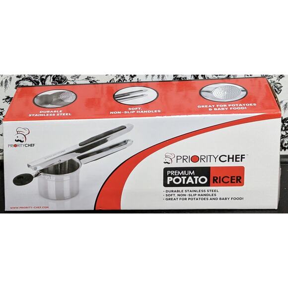 NWT Priority Chef Premium Potato Ricer Large 15oz Heavy Duty Stainless Steel - Picture 3 of 8